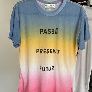 NWOT Wildfox Passé, Present, Futur Shirt